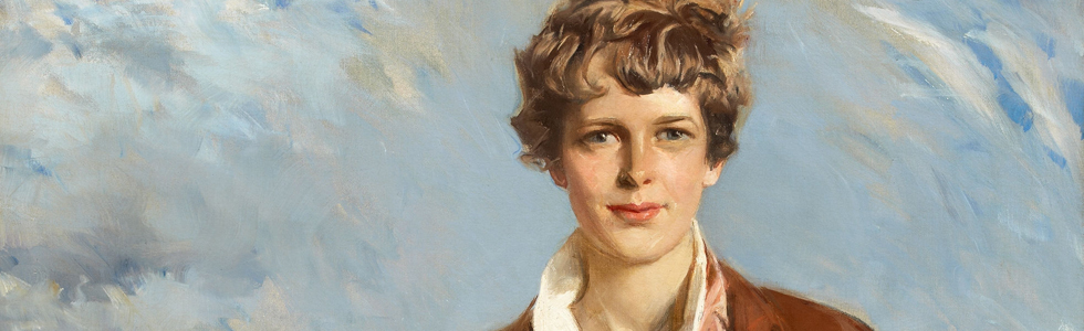 980x300 One Life Amelia Earhart National Portrait Gallery, Smithsonian - Amelia Earhart Painting