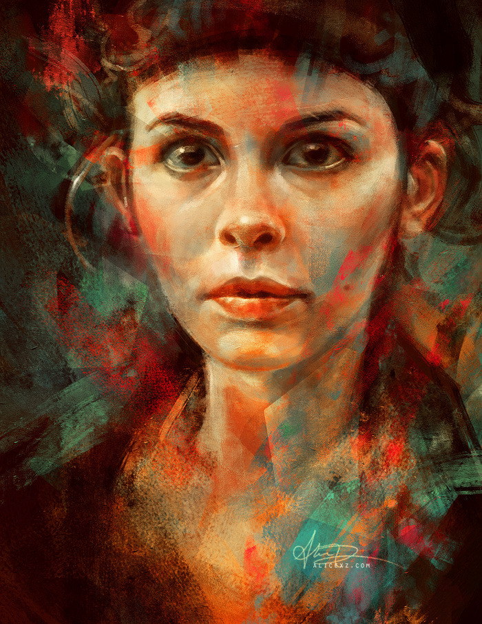 700x906 Alice X. Zhang A Warm Up Painting. Inspired By - Amelie Painting