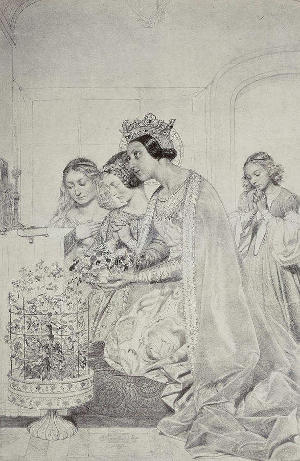 587x900 Painting By Paul Delaroche Sainte Amelie Painting By Artokoloro - Amelie Painting