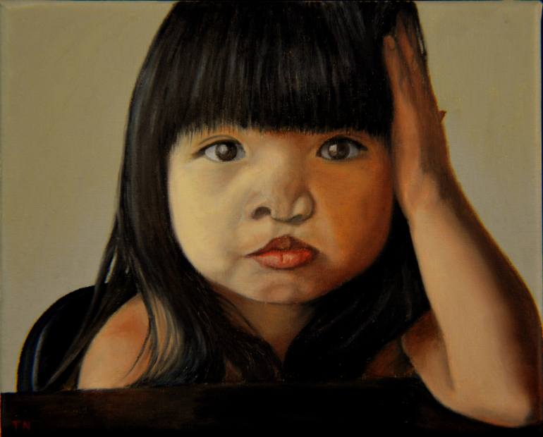 770x620 Saatchi Art Amelie An 5 Painting By Thu Nguyen - Amelie Painting
