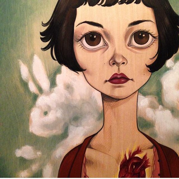 600x600 Spoke Art On Twitter Beautiful New Amelie Painting By - Amelie Painting