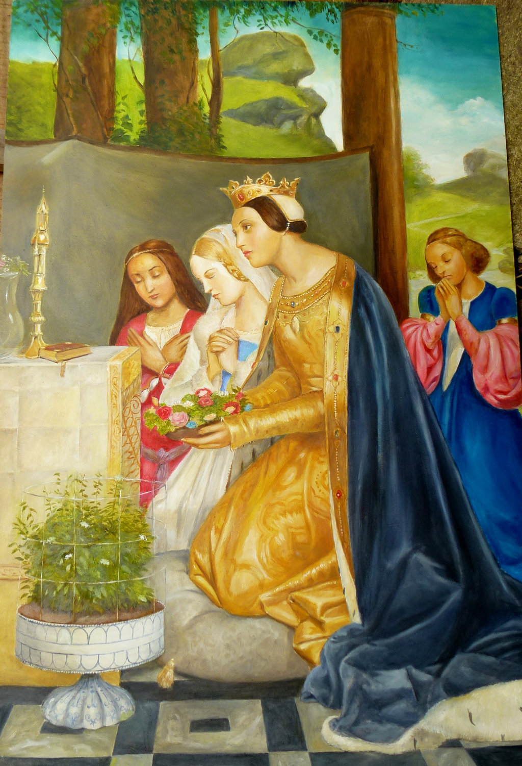 1024x1500 St Amelie After Delaroche By Dashinvaine - Amelie Painting