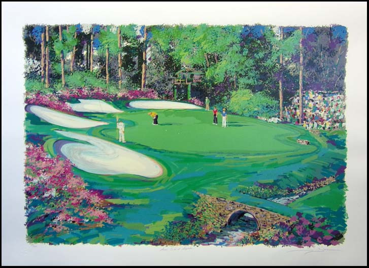 727x528 Steve Bloom Amen Corner At Augusta Golf Hand Signed Numbered Art - Amen Corner Painting