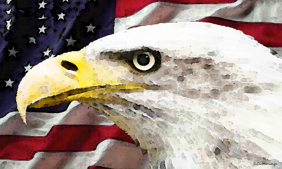 900x541 Bald Eagle Art - American Bald Eagle Painting