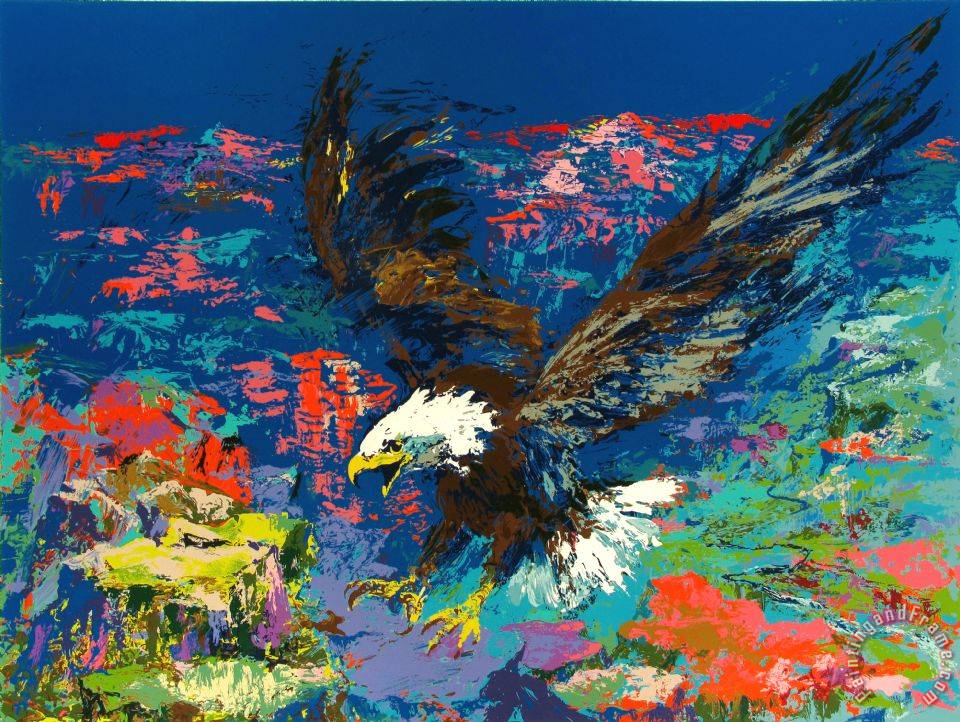 960x722 Leroy Neiman American Bald Eagle Painting - American Bald Eagle Painting