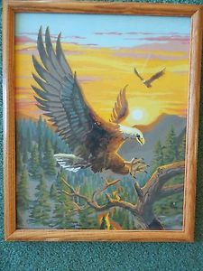 225x300 Paint By Numbers American Bald Eagle Painting Painting Ebay - American Bald Eagle Painting