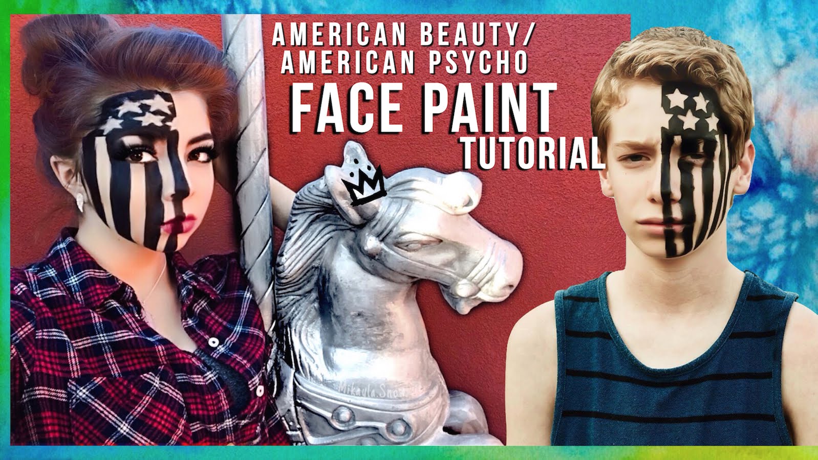 1598x900 Fall Out Boy American Beautyamerican Psycho Face Paint Tutorial - American Beauty Painting