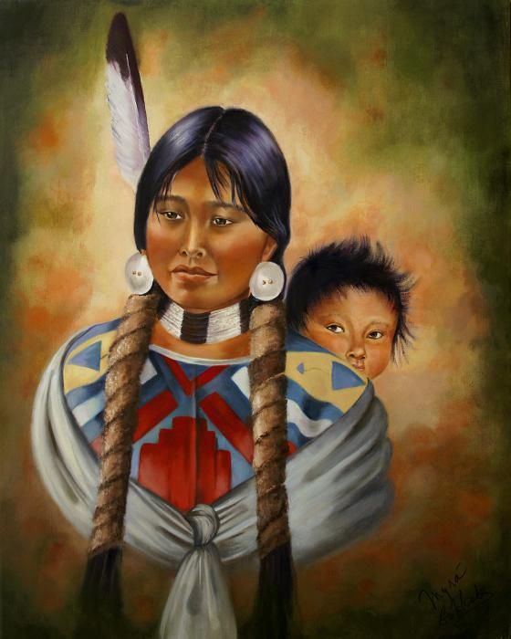 560x700 Fine Oil Native American Paintings American Beauty Painting By - American Beauty Painting