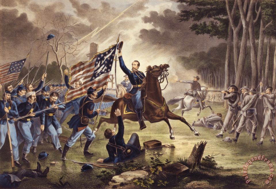 960x657 American School American Civil War General Philip Kearny Painting - American Civil War Painting