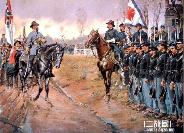 640x464 The Last Salute American Civil War Handmade Oil Painting On Canvas - American Civil War Painting