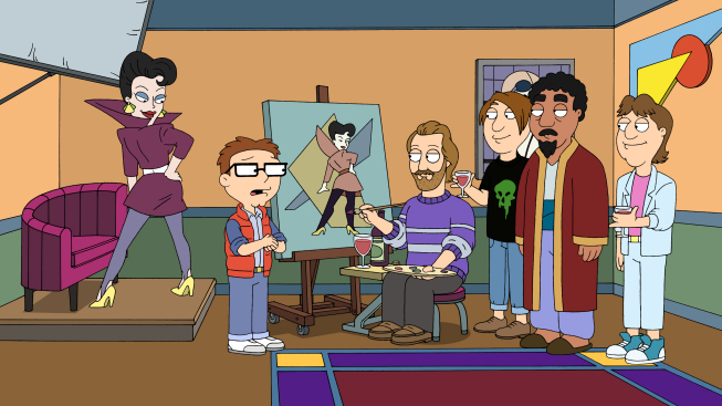 653x367 Patrick Nagel American Dad Wikia Fandom Powered By Wikia - American Dad Painting