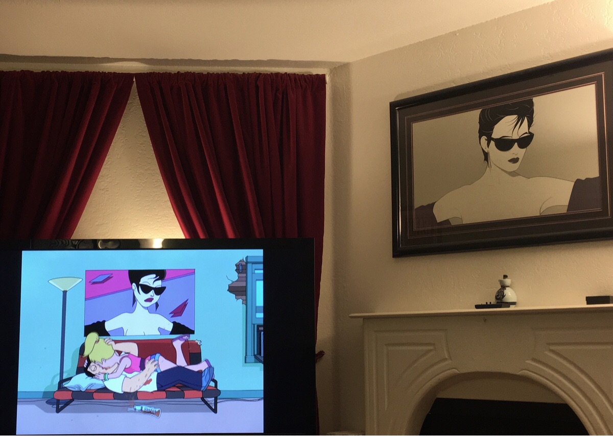 1200x855 Watching American Dad, When Suddenly - American Dad Painting