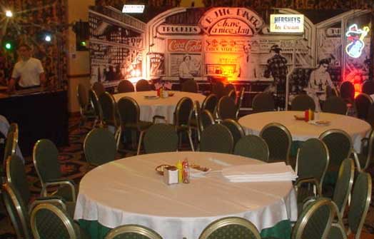 524x335 American Diner Themed Party - American Diner Painting