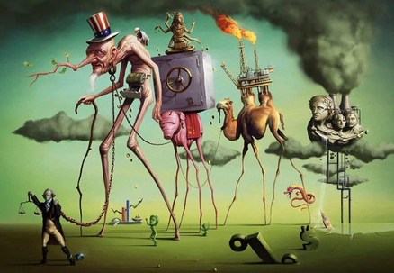 438x303 Art - American Dream Painting