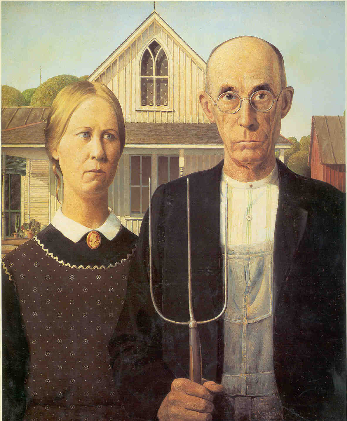 1183x1438 American Gothic American Dream - American Dream Painting