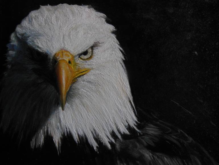 770x578 Saatchi Art American Eagle Painting By Christopher Lopresti - American Eagle Painting