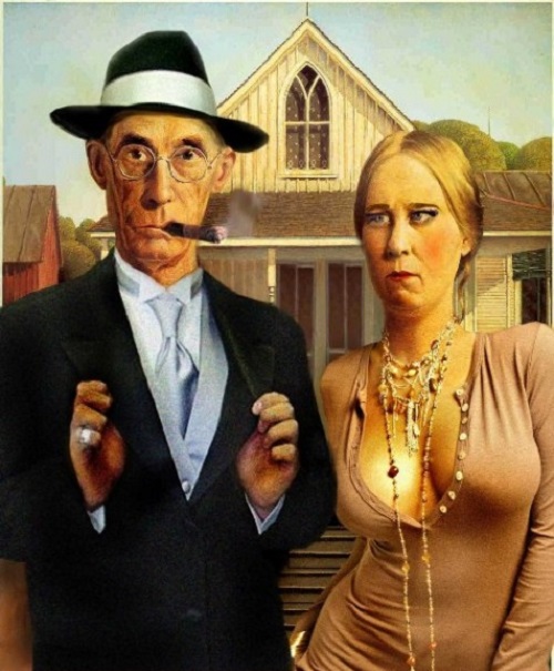 500x605 American Gothic Inspiration - American Farmer Painting