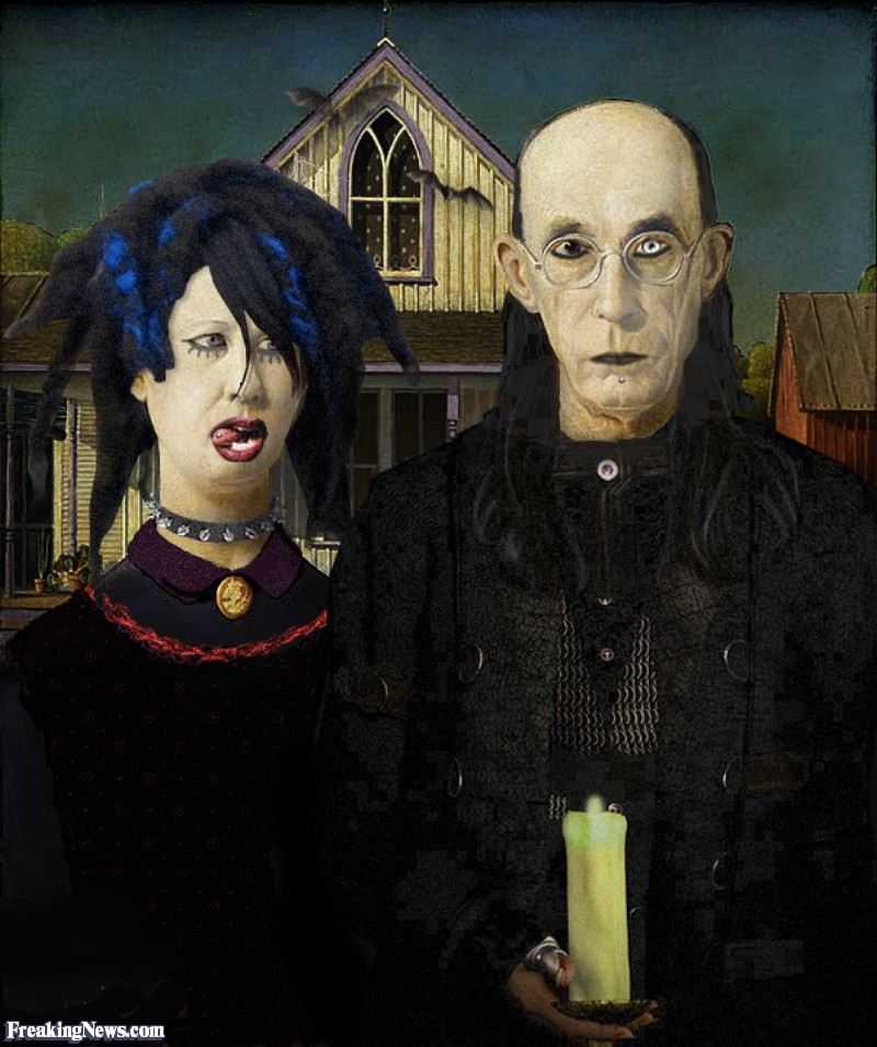 800x955 Goth American Gothic Painting Pictures - American Farmer Painting