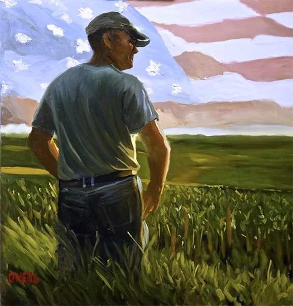576x601 The American Farmer O'Neill Art Gallery - American Farmer Painting