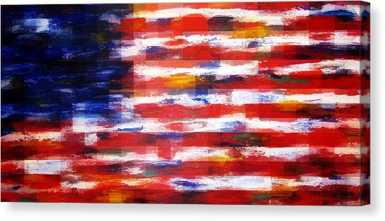546x314 Abstract American Flag Canvas Prints - American Flag Canvas Painting