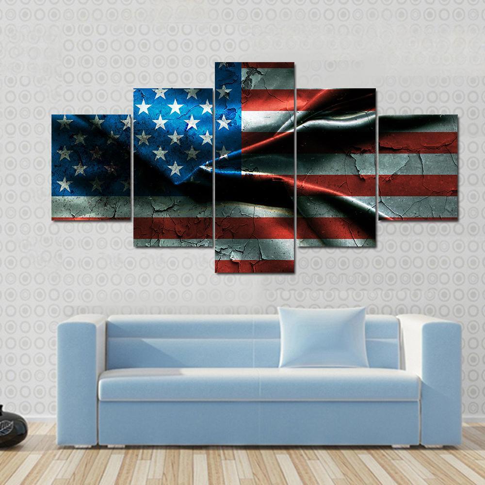 American Flag Canvas Painting at PaintingValley.com | Explore ...