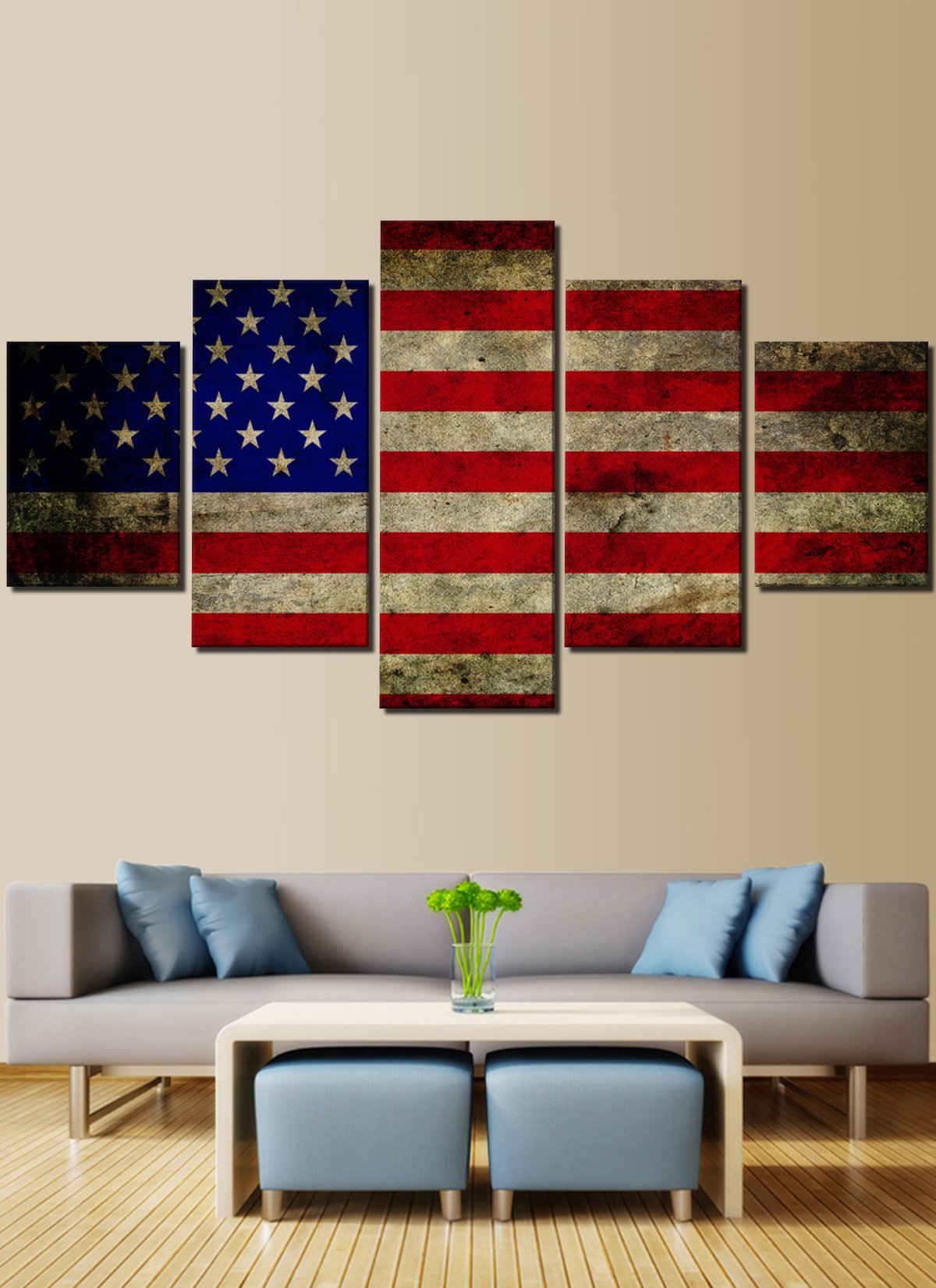 American Flag Canvas Painting at PaintingValley.com | Explore ...