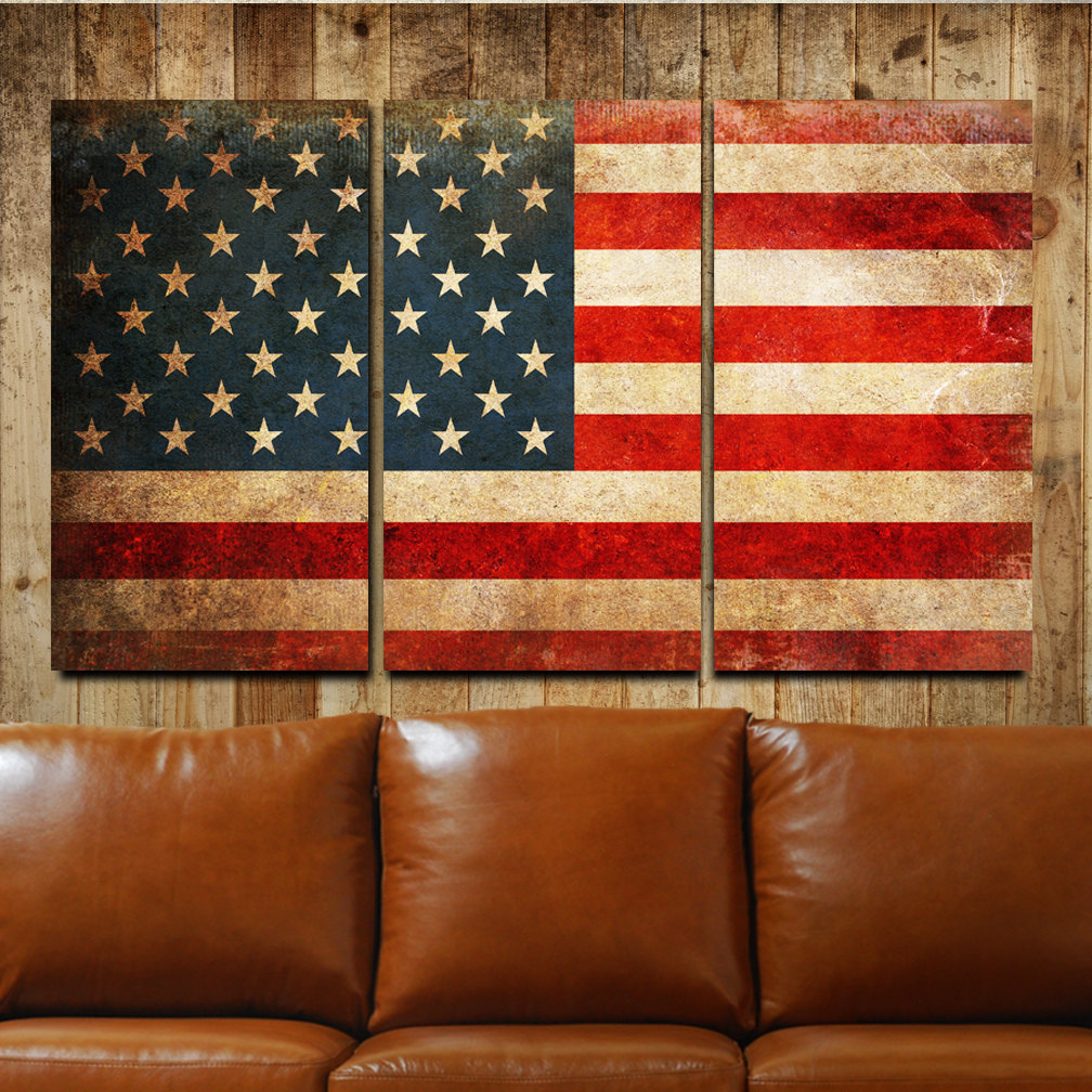 American Flag Canvas Painting at Explore