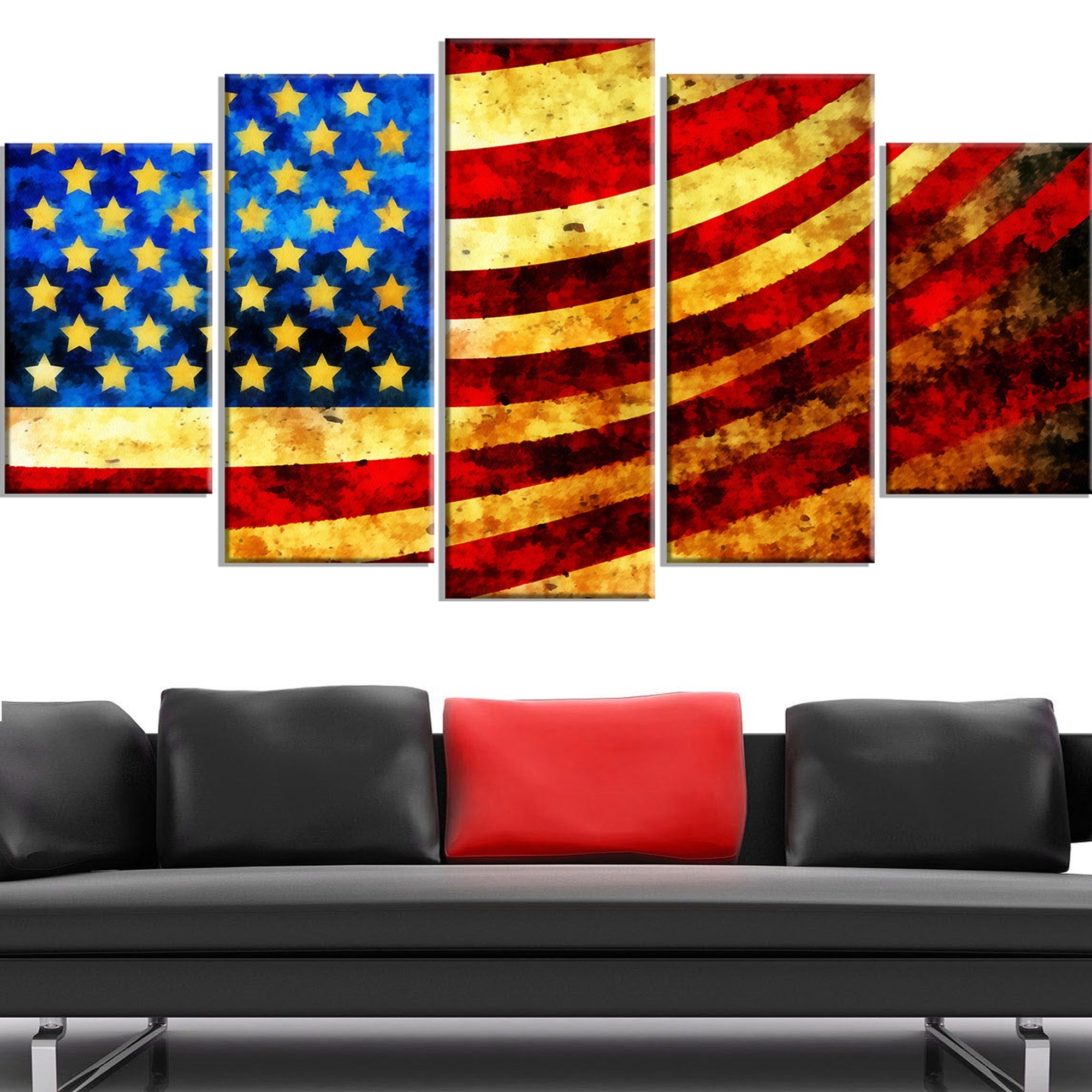 American Flag Canvas Painting at PaintingValley.com | Explore ...