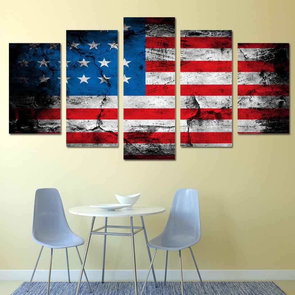 American Flag Canvas Painting at PaintingValley.com | Explore ...