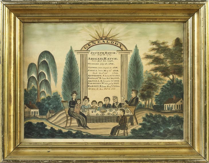 730x569 Editor Ruth Wolfe Antique American Folk Art Expert Contributes - American Folk Art Painting