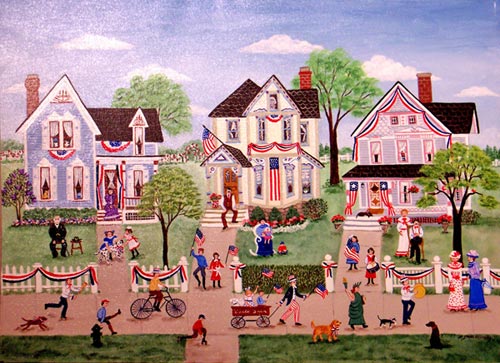 500x363 Helen Smagorinsky - American Folk Art Painting