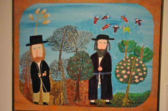 550x365 Hopper Ish Painting - American Folk Art Painting