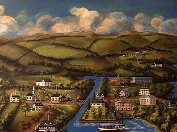 600x450 Lisa Nelthropp Early American Folk Art Muralist And Historical - American Folk Art Painting