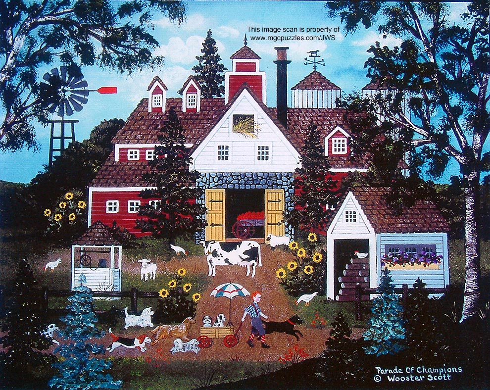 990x788 Original Oil Paintings Americana Folk Art Wooster Scott Jane - American Folk Art Painting