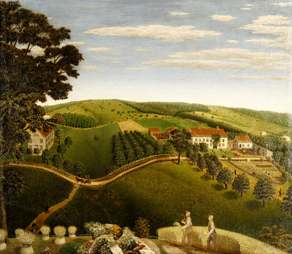 1000x872 Sold - American Folk Art Painting