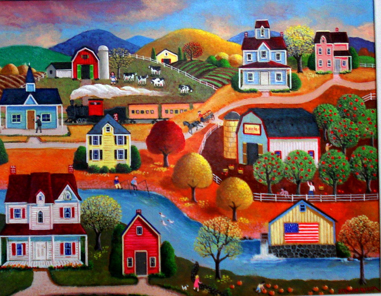 1336x1038 Steven Klein Trapani Art Amp Frame - American Folk Art Painting