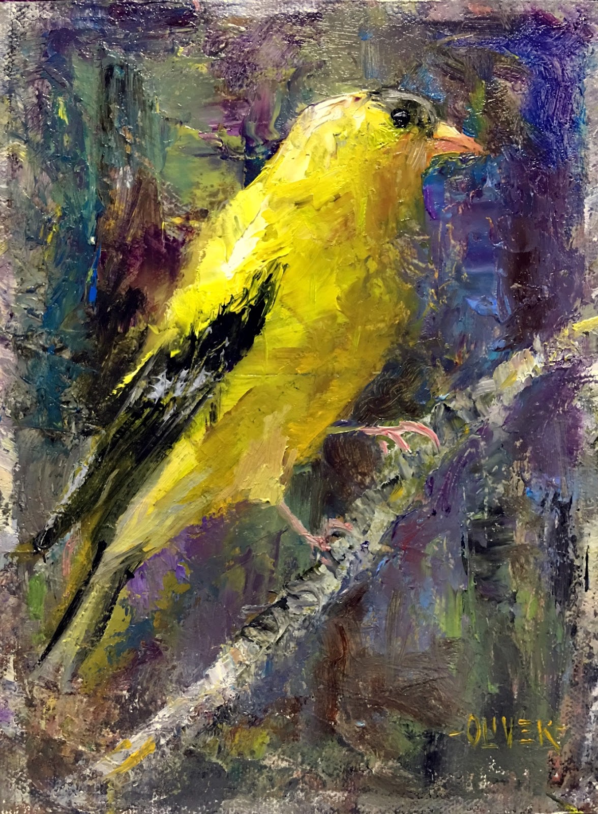 1176x1600 Art Talk - American Goldfinch Painting