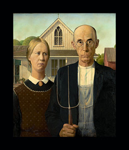 258x300 American Gothic Paintings Fine Art America - American Gothic Painting