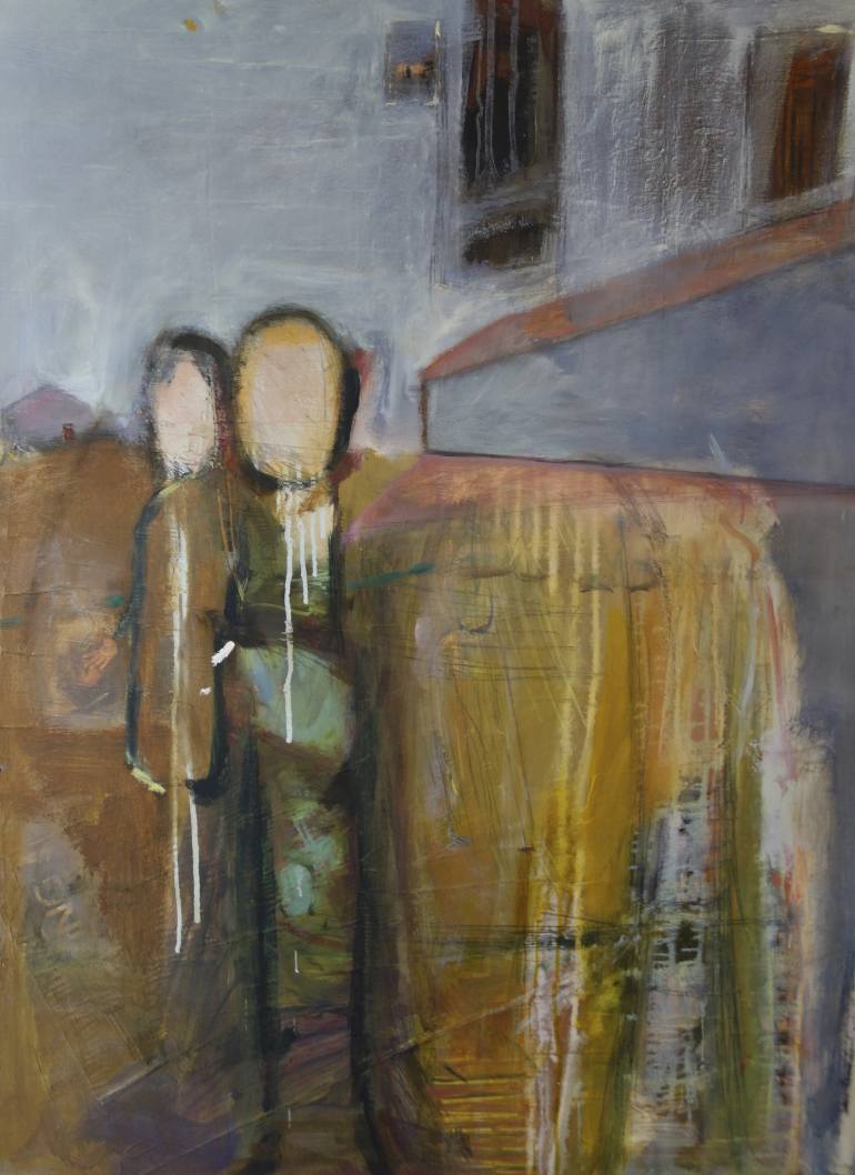 770x1058 Saatchi Art My American Gothic Painting By Janice Sztabnik - American Gothic Painting