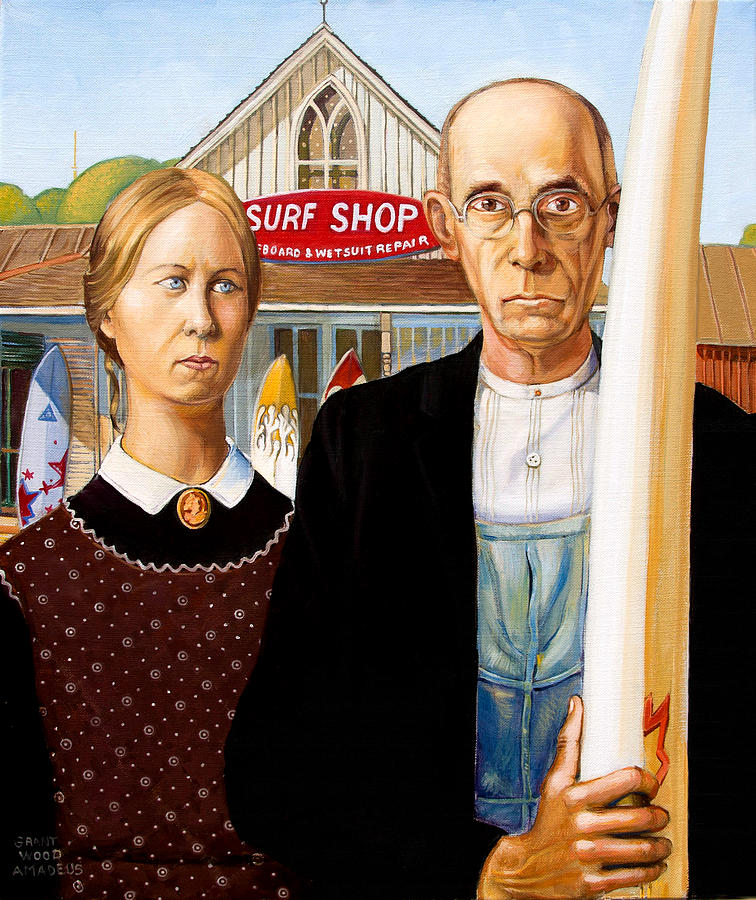 American Gothic Painting at PaintingValley.com | Explore collection of ...