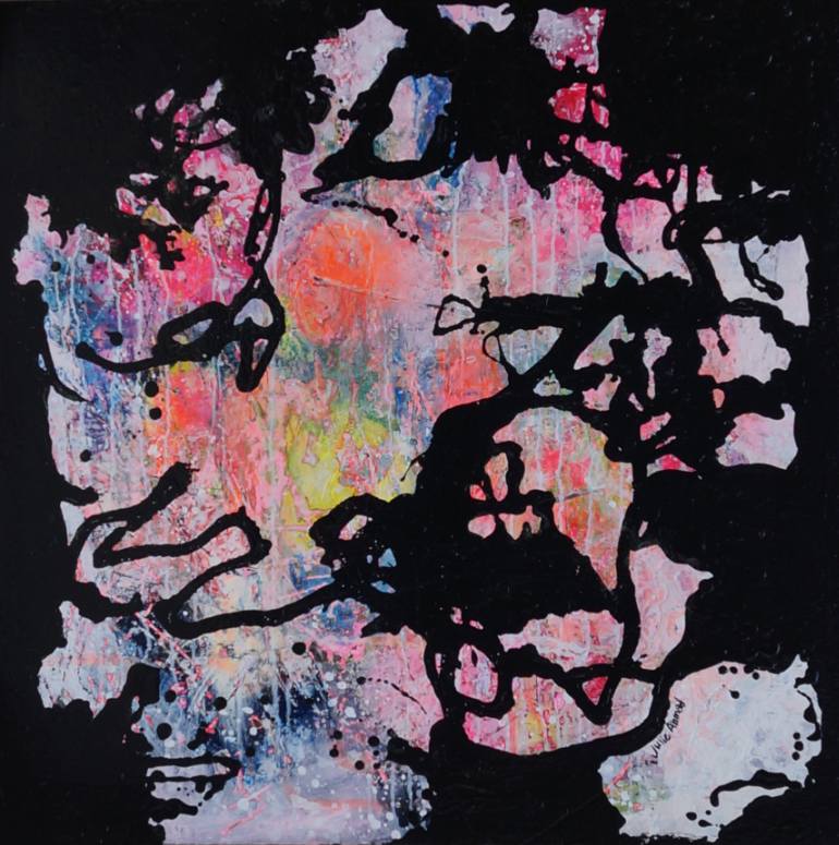 770x775 Saatchi Art American Graffiti Painting By Julie Ahmad - American Graffiti Painting