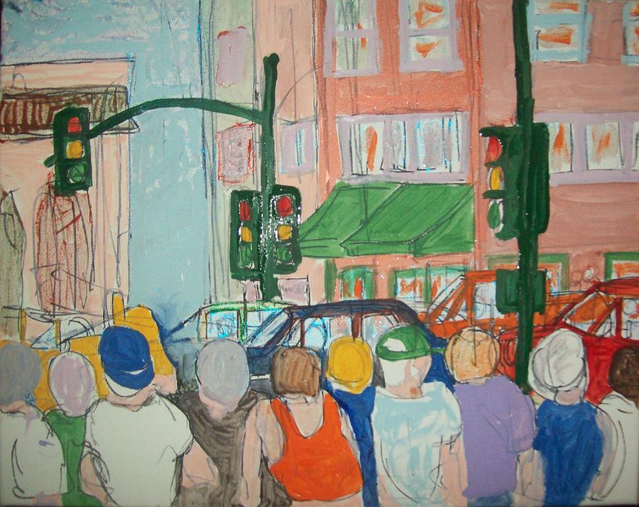 900x714 American Graffiti Modesto Cruising Painting By James Christiansen - American Graffiti Painting