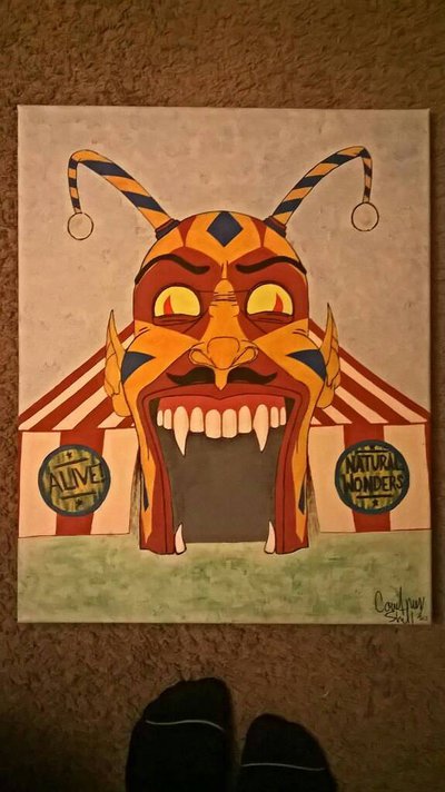 400x712 American Horror Story Painting By Cshell06 - American Horror Story Painting