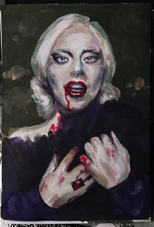 500x735 Image About Art In Americanhorrorstory (Ahs) By Christiraspberry - American Horror Story Painting