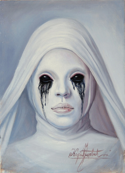 400x551 My Tribute To American Horror Story (Oil On Panel) By - American Horror Story Painting
