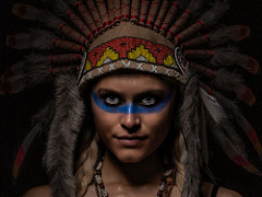 240x180 The Native American Convert Tommy - American Indian Face Painting