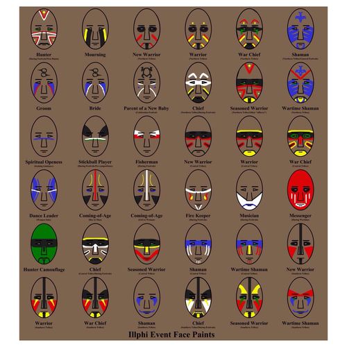 500x500 Indian Face Paint Meanings American Indian, Paint, Kids Craft - American Indian Face Painting