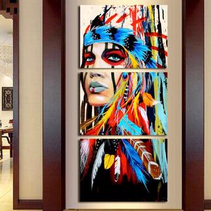 300x300 American Indian Girl Painting Exviver - American Indian Girl Painting