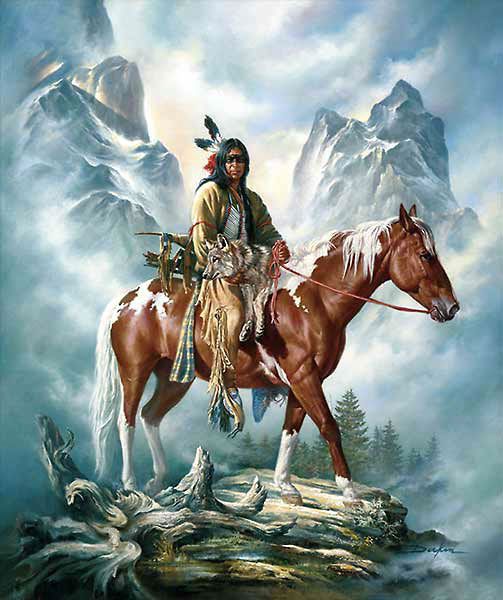 503x600 American Indian Oil Paintings American Southwest Oil Painting - American Indian Oil Painting