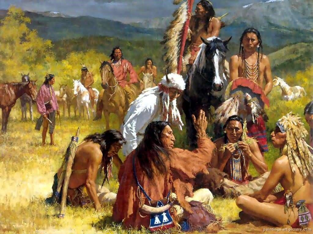 1024x768 Native American Indian Painting Native American Art Amp People - American Indian Painting